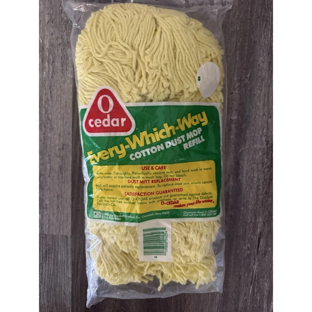 O Cedar Every Which Way All Surface  Duster Dust Mop Head Refill SEALED Vintage‎